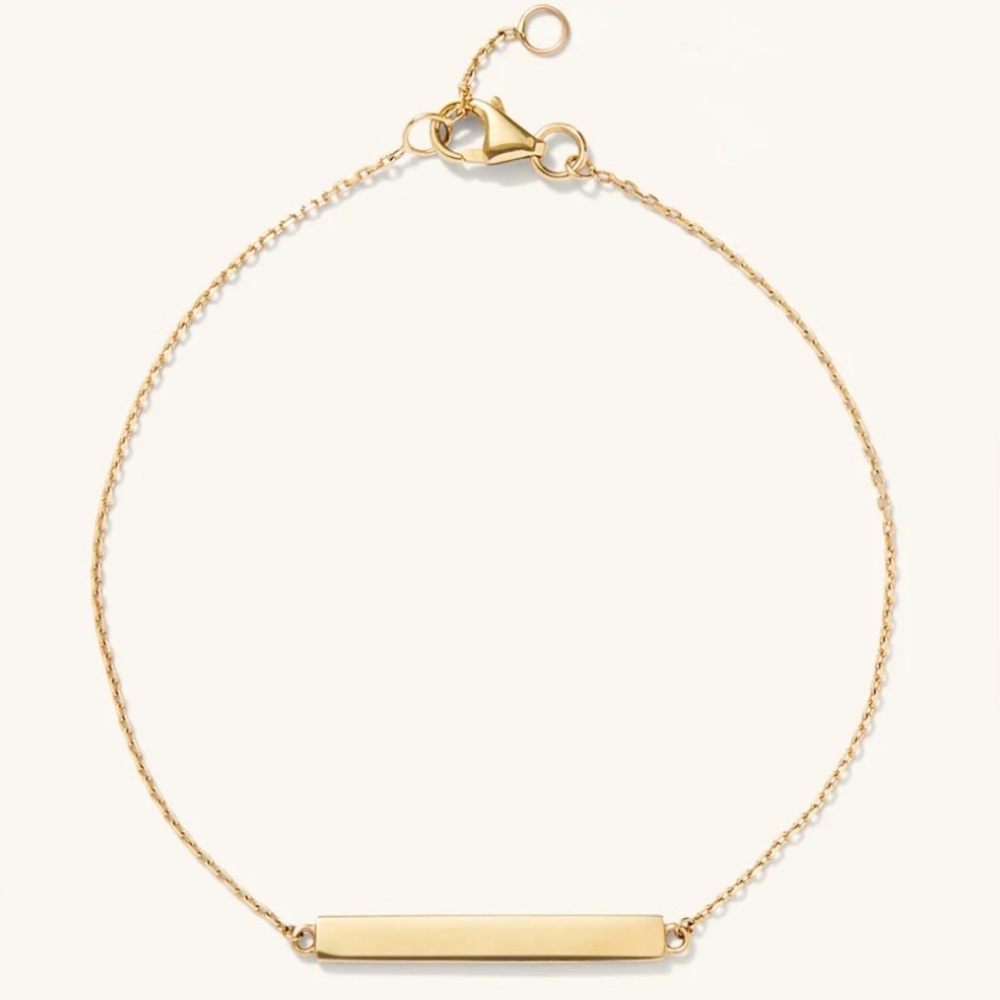 CD Peacock Gold Bar Bracelet